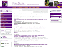 Tablet Screenshot of clim-past.net